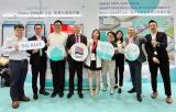 Image 2. At the opening of the Smart Port Vision Pavilion, TIPC Chairman Hsien-yi Lee (4th from left) joined telecom industry representatives to share and promote the latest smart-port application developments with pavilion visitors.(PNG)