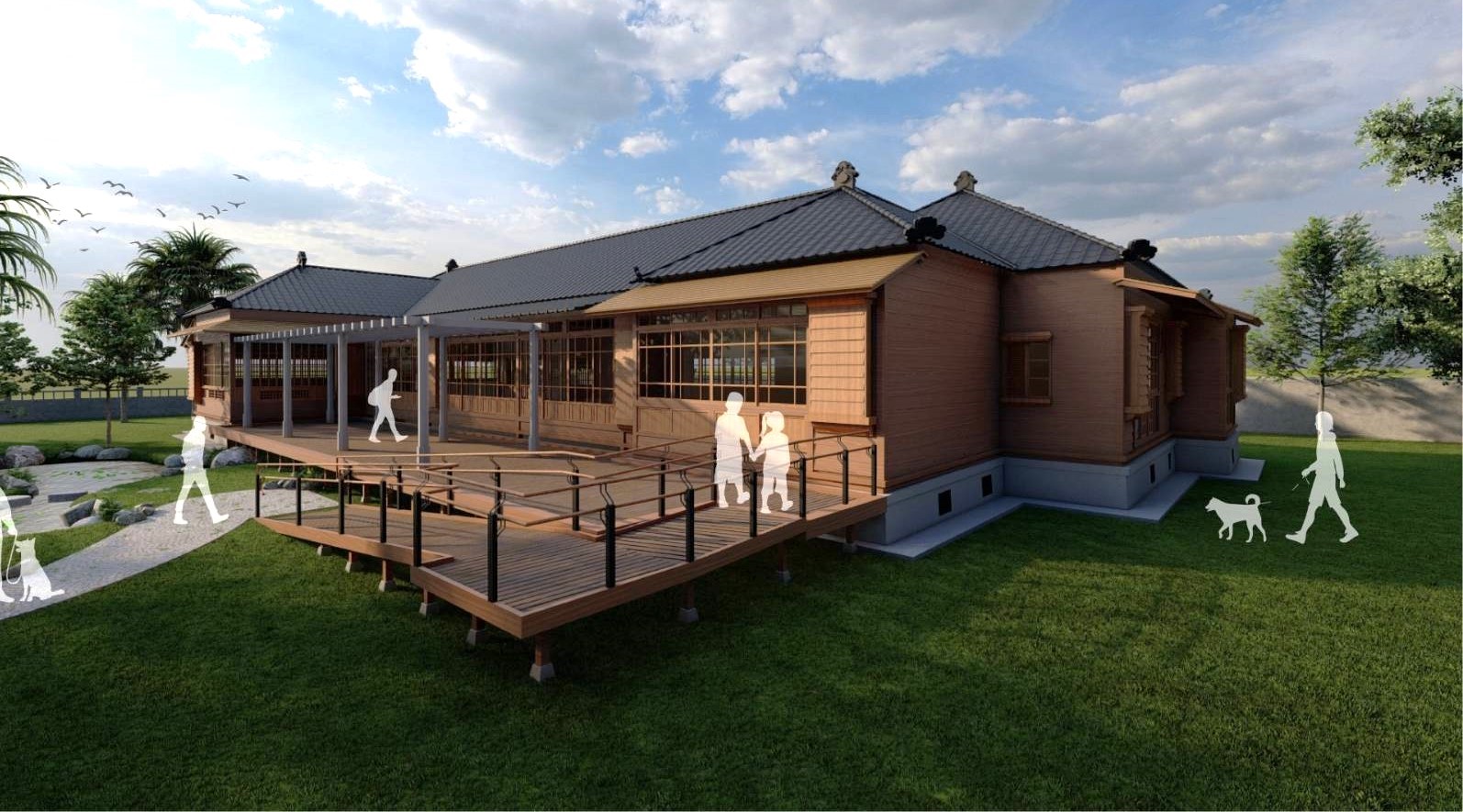 Restoration Rendering – Former Port Authority Director’s Residence, Gaoyuan New Village