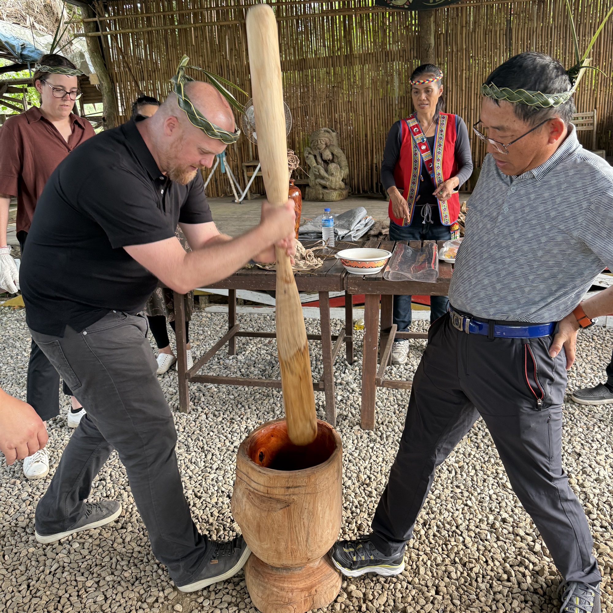 Image 3. Cruise delegation visiting an indigenous village in Hualien County during their TIPC-arranged itinerary