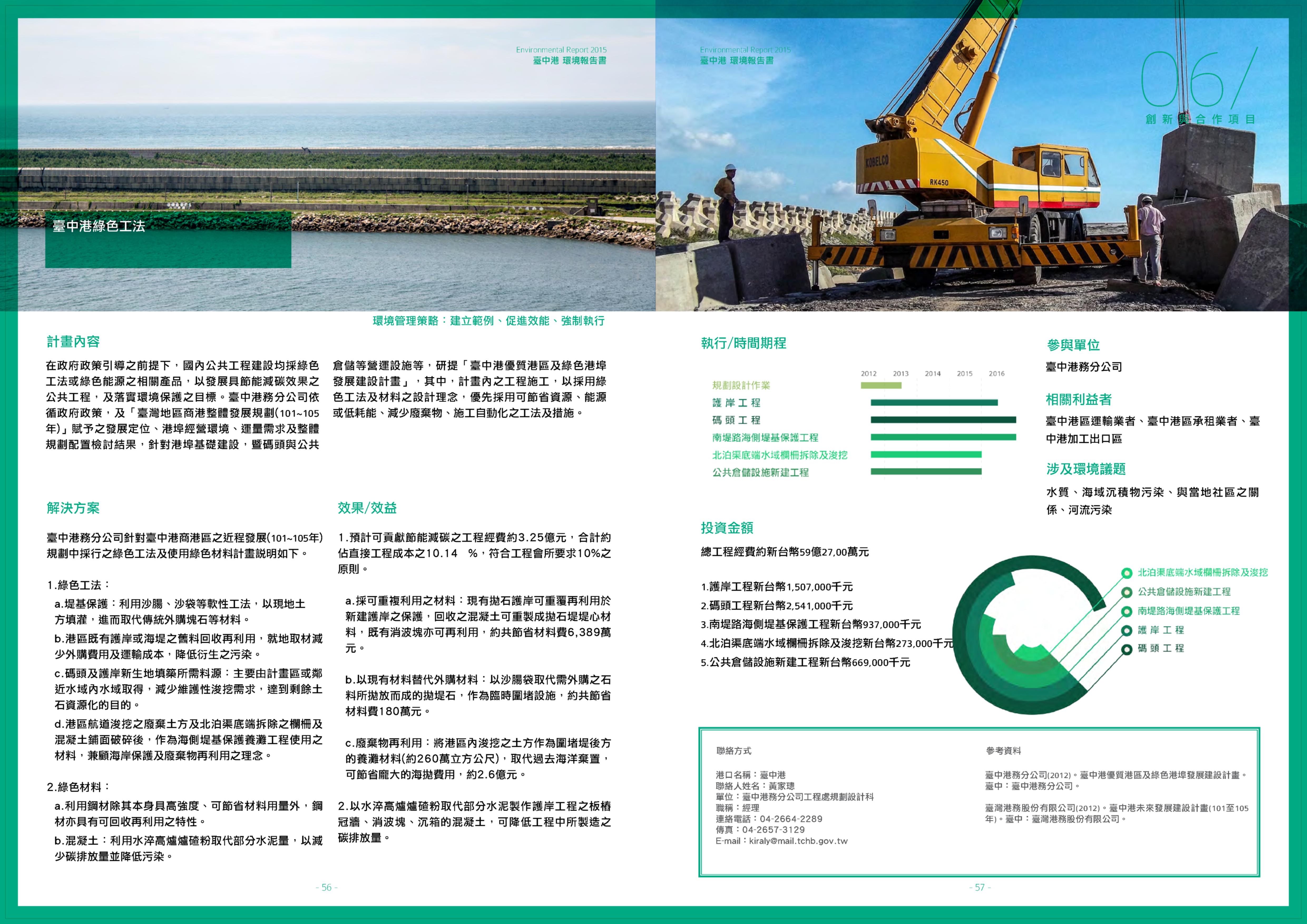2015年臺中港綠色工法